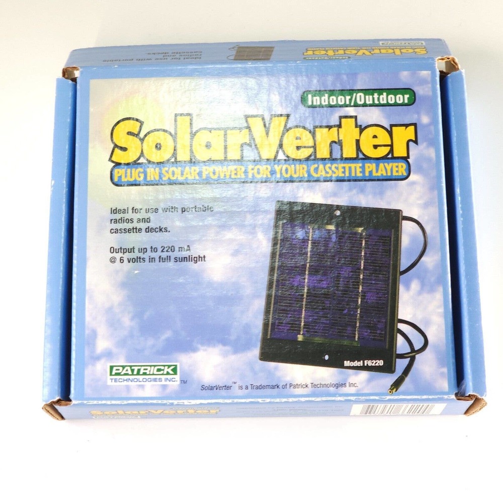 Solarverter Solar Panel - 6 Volt, 220mA Model F6220 In/Outdoor